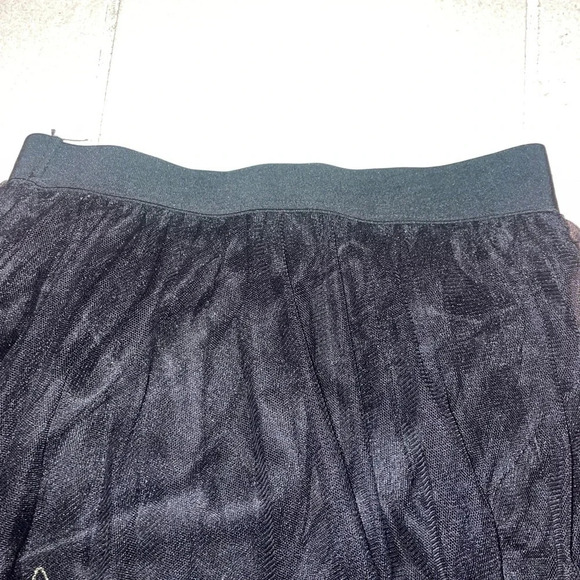 Moon Collection Women's Pleated Midi Skirt Black Floral Embroidered S - Picture 2 of 15